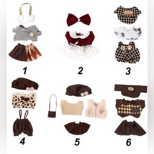 Labubu Clothes and Accessories - pick your own outfit